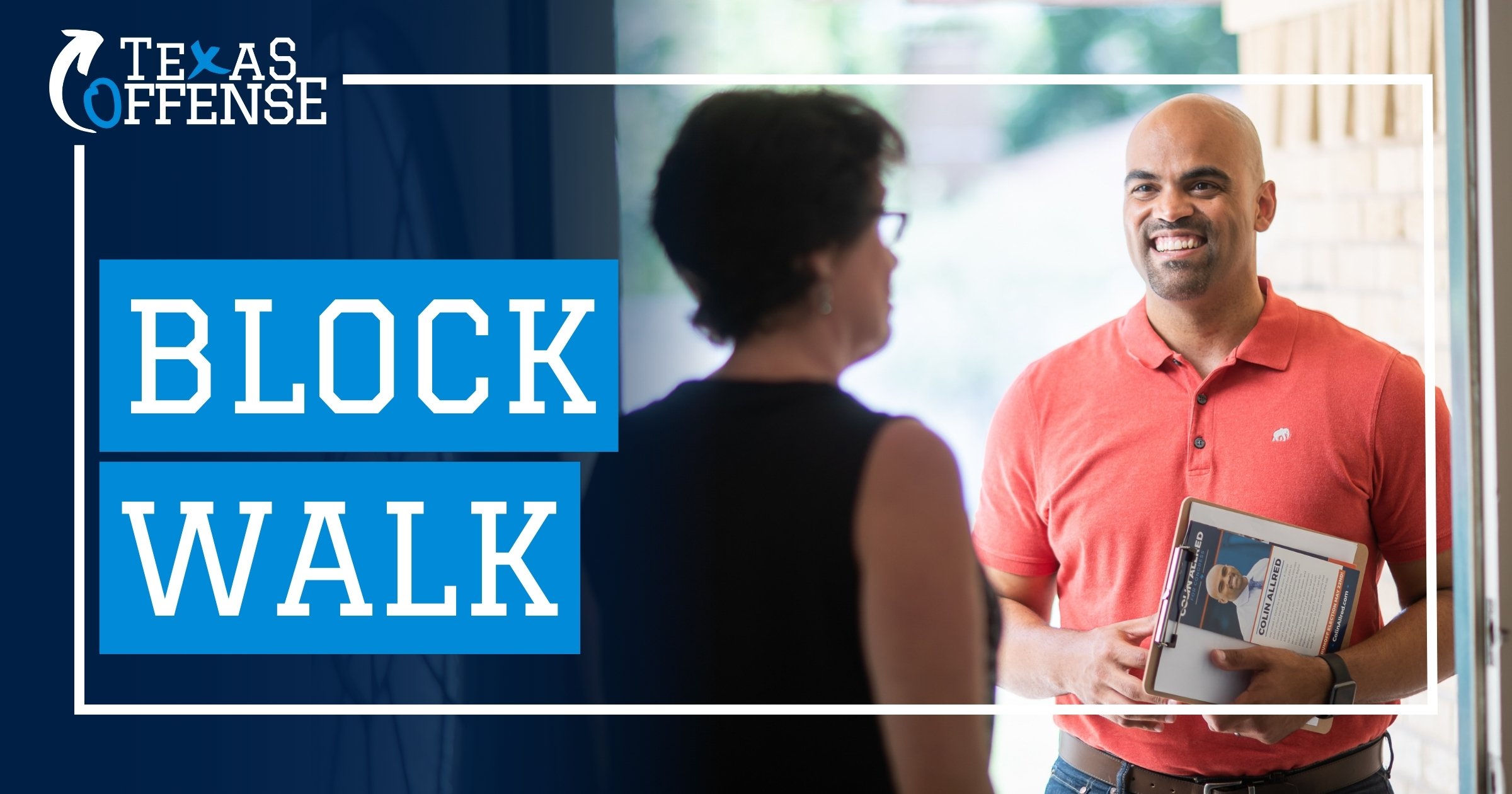 Houston Block Walk Colin Allred para el Senado